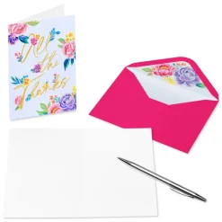 14-Count Blank Thank You Greeting Cards with Envelopes- Designed by Julie Marriott
