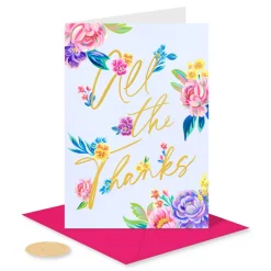 14-Count Blank Thank You Greeting Cards with Envelopes- Designed by Julie Marriott