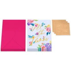 14-Count Blank Thank You Greeting Cards with Envelopes- Designed by Julie Marriott