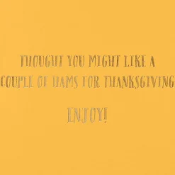 Couple of Hams Funny Thanksgiving Greeting Card