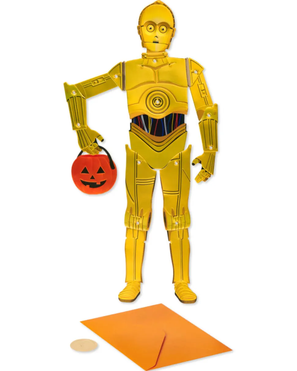 C3PO Papyrus Star Wars Halloween Greeting Card