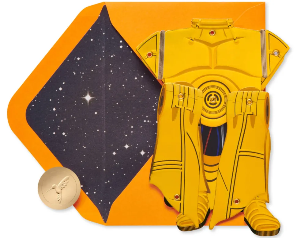 C3PO Papyrus Star Wars Halloween Greeting Card