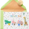 Critter Pull Along New Baby Greeting Card – Designed by House of Turnowsky
