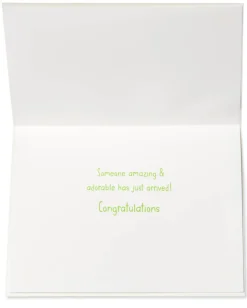 Critter Pull Along New Baby Greeting Card – Designed by House of Turnowsky