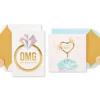 Cupcake and Ring Wedding Bridal Shower Greeting Card Bundle, 2-Count
