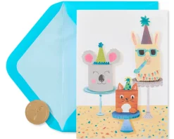 Cute Cakes Birthday Greeting Card