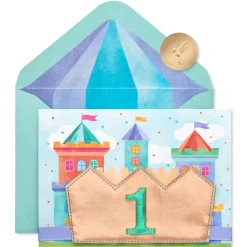 Cutest Ruler Of Them All 1st Birthday Greeting Card