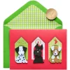Dog Houses Christmas Greeting Card