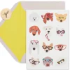 Dog with Glasses Blank Friendship Greeting Card