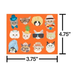 Dogs & Cats 20-Count Blank Greeting Cards