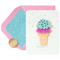 Double Scoop Birthday Greeting Card