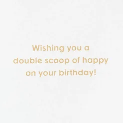 Double Scoop Birthday Greeting Card