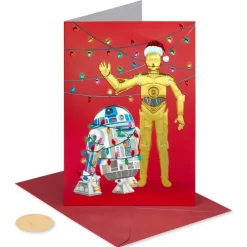 Droids to the World Star Wars Holiday Boxed Cards, 12-Count