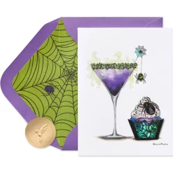 Eat, Drink & Be Scary Halloween Greeting Card – Designed by Bella Pillar