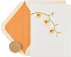 Elegant Flowers Blank Greeting Card