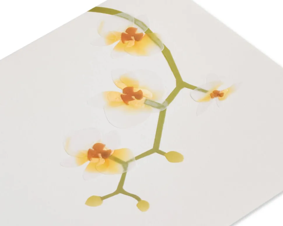Elegant Flowers Blank Greeting Card