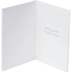 Elegant Greenery Sympathy Greeting Card