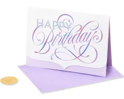 Elegant Happy Birthday Birthday Greeting Card