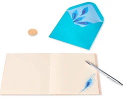 Elegant Peacock Blank Greeting Card