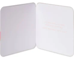 Elegant Pink Ombre Flower Birthday Greeting Card for Wife