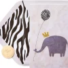 Elephant and Zebra Birthday Greeting Card