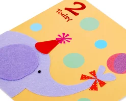 Elephant 2nd Birthday Greeting Card
