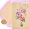 Embroidered Bouquet Birthday Greeting Card for Wife