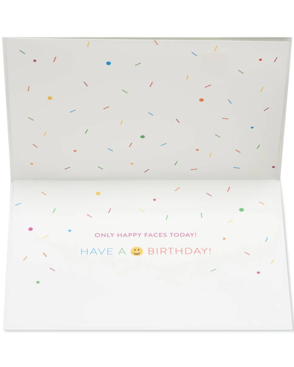 Emoji Cake Pops Birthday Greeting Card