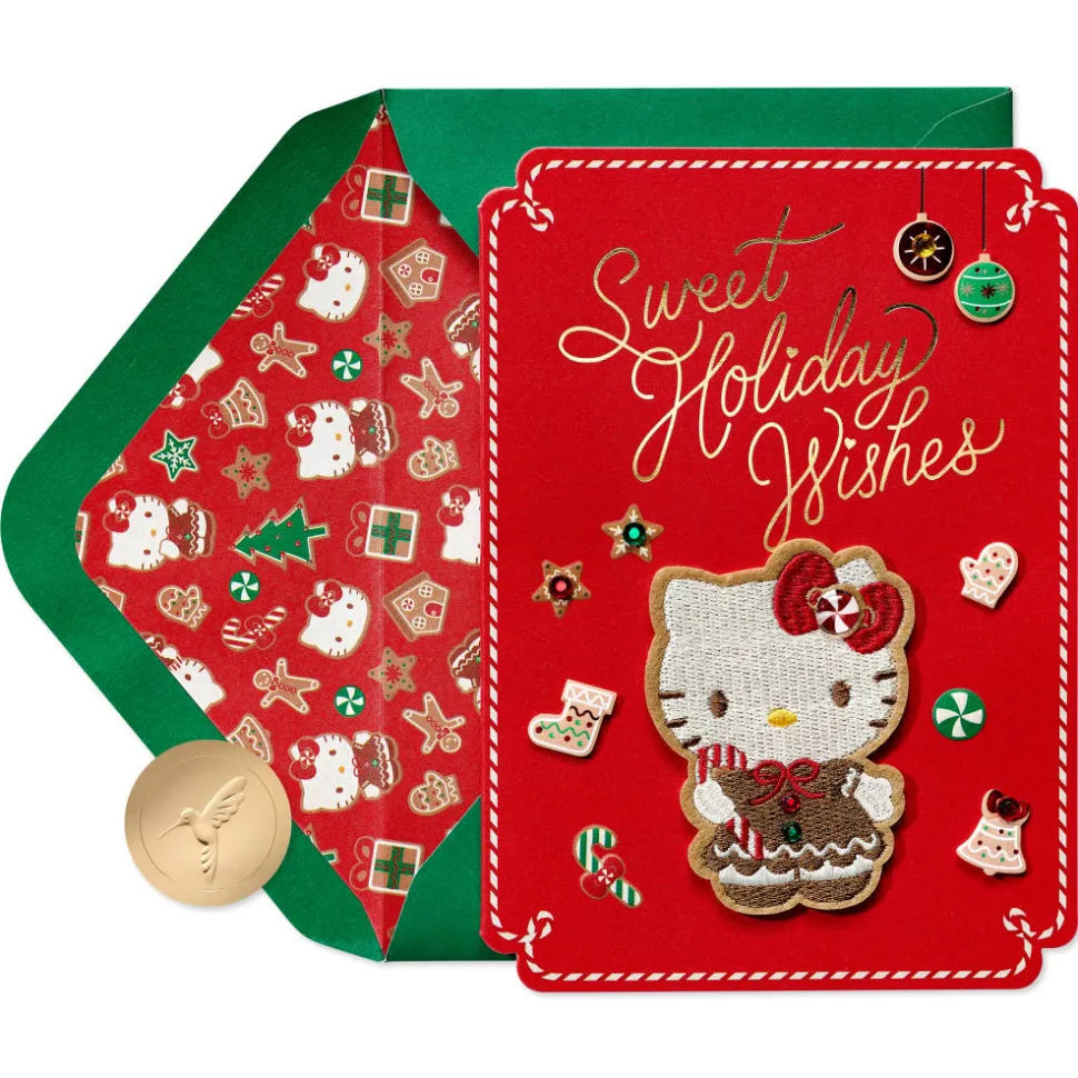 Enjoy Every Moment Hello Kitty Christmas Greeting Card