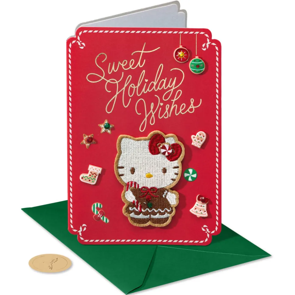 Enjoy Every Moment Hello Kitty Christmas Greeting Card