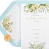 Eucalyptus Leaves Bridal Shower Blank Invitations with Envelopes, 20-Count