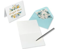 Eucalyptus Leaves Thank You Boxed Blank Note Cards with Envelopes, 20-Count