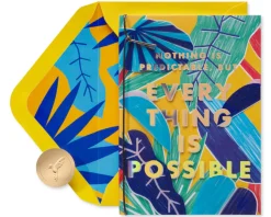 Everything Is Possible Encouragement Blank Greeting Card – Illustrated by Sabrena Khadija