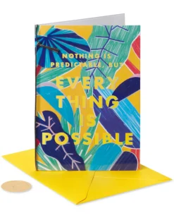 Everything Is Possible Encouragement Blank Greeting Card – Illustrated by Sabrena Khadija