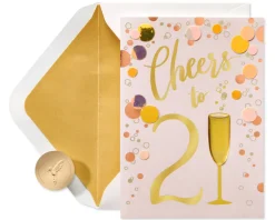 Extra Cheers 21st Birthday Greeting Card