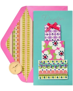Fabric Gifts Birthday Greeting Card