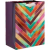 Fall Chevron Papyrus Large Gift Bag for Fall, 1 Bag