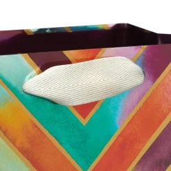 Fall Chevron Papyrus Large Gift Bag for Fall, 1 Bag