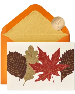 Fall Leaves Thanksgiving Greeting Card