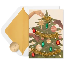 Family, Friends, Love Christmas Greeting Card
