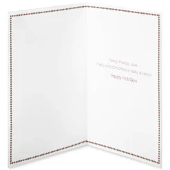 Family, Friends, Love Christmas Greeting Card