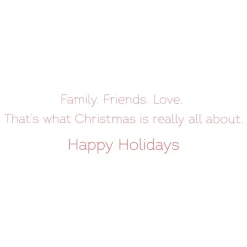Family, Friends, Love Christmas Greeting Card