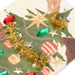 Family, Friends, Love Christmas Greeting Card
