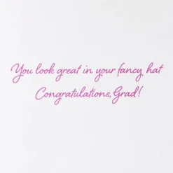 Fancy Hat Graduation Greeting Card