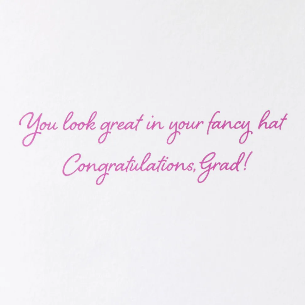 Fancy Hat Graduation Greeting Card