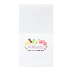 Fancy Snacks Birthday Greeting Card