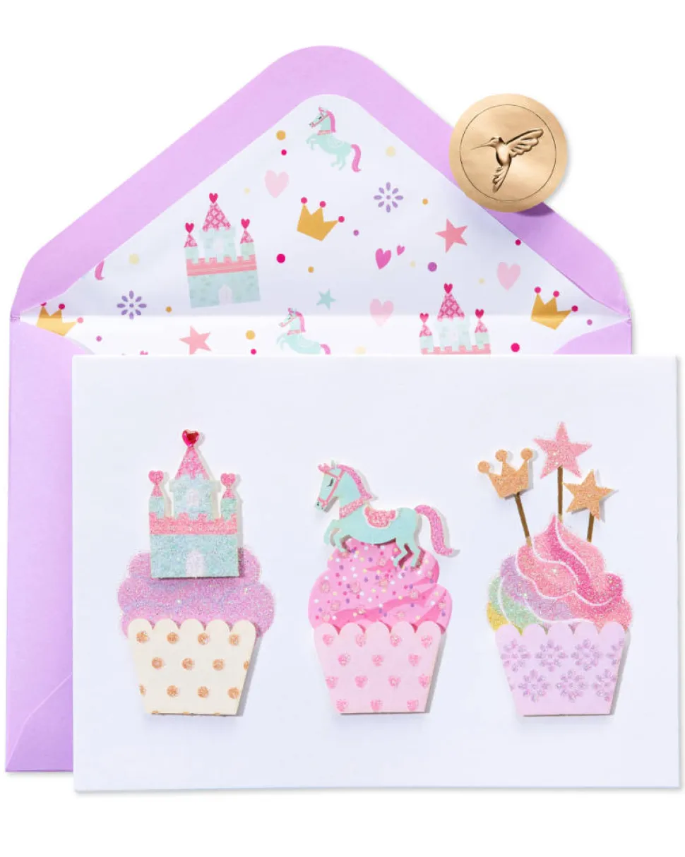 Fantasy Cupcakes Birthday Greeting Card
