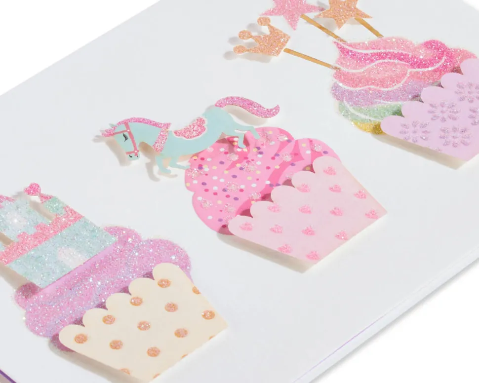 Fantasy Cupcakes Birthday Greeting Card