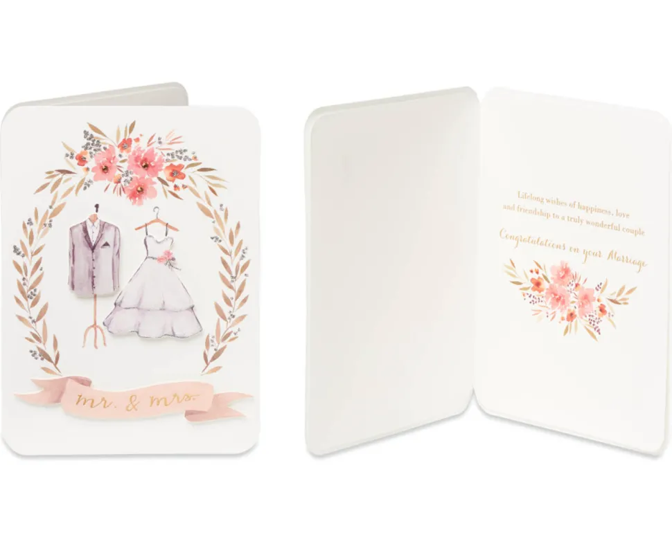 Fashionable Wedding Greeting Card Bundle, 3-Count