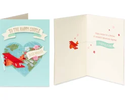 Fashionable Wedding Greeting Card Bundle, 3-Count